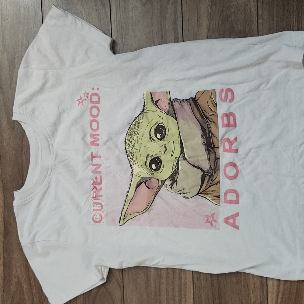 🔥3/$24. Star Wars Adorable White Kids Shirt with Graphic Print